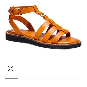 coach leather sandles